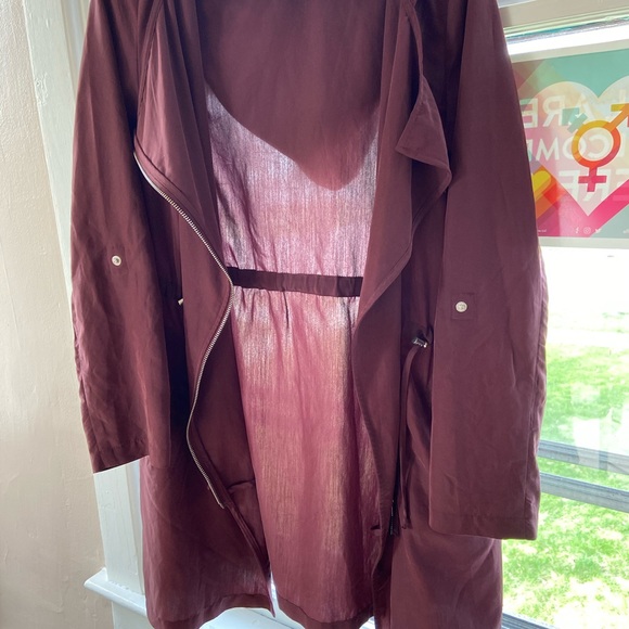 Summer maroon stylish jacket-H&M size 34 - Picture 6 of 6